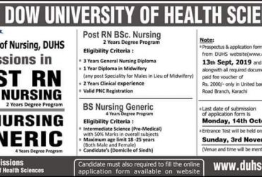 BS Nursing- Dow University of Health Sciences