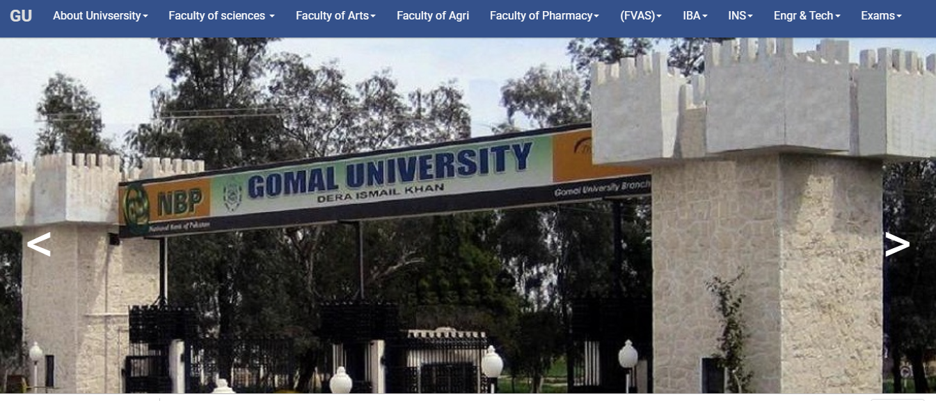 Gomal University, Dera Ismail Khan