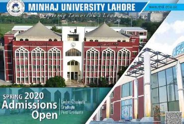 Minhaj University ( MUL), Lahore admission 2020  Undergraduate Programs
