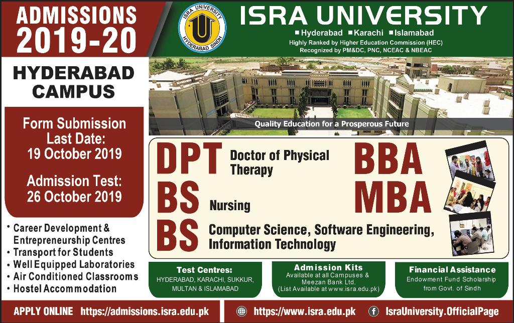 Private: Isra College of Rehabilitation Sciences Hyderabad
