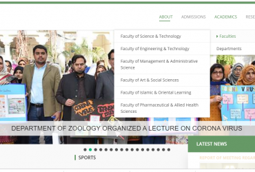 Lahore College for Women University, Lahore.