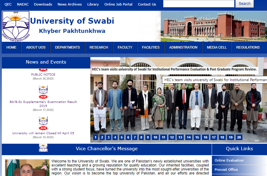 University of Swabi Khyber Pakhtunkhwa
