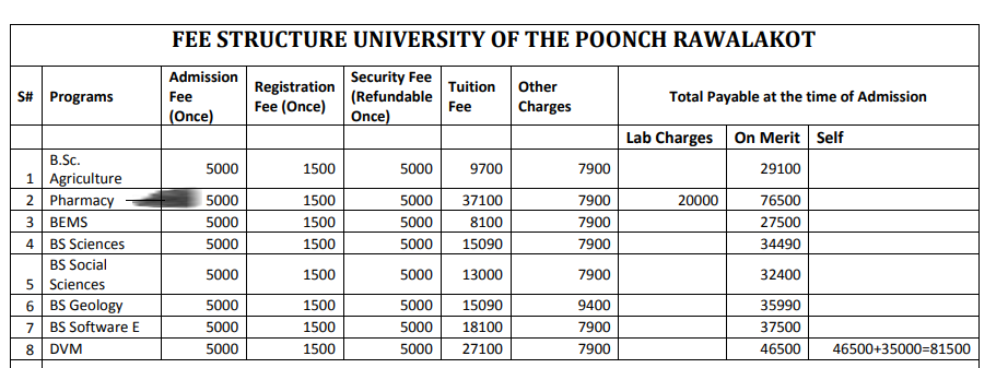university of poonch rawalakot