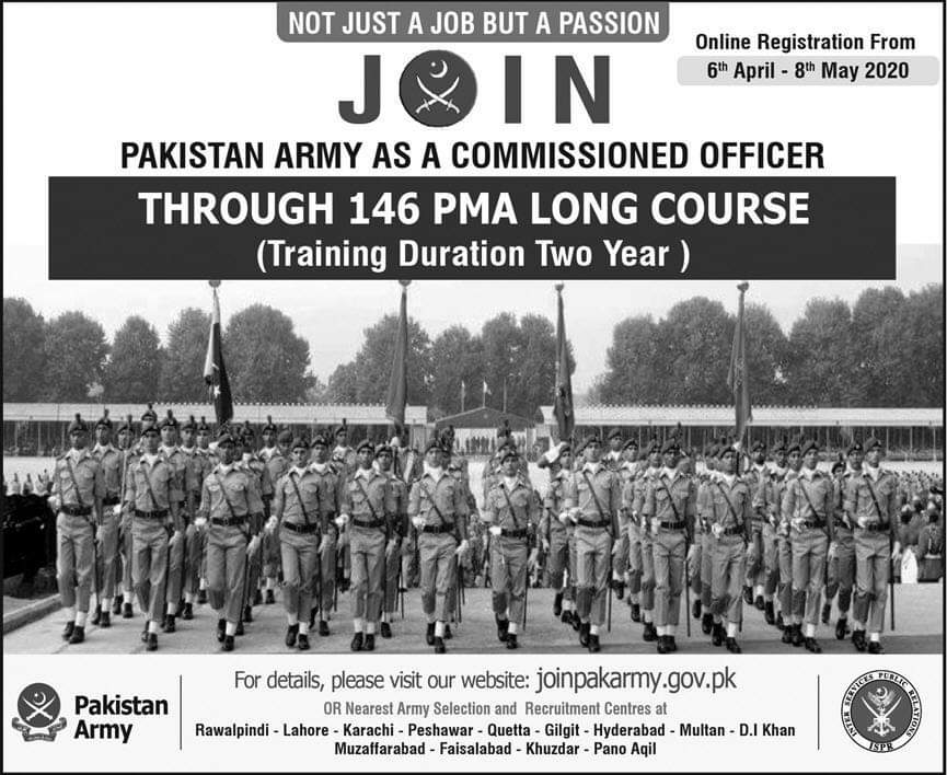 Pak Army announces registration for 146 PMA Long Course
