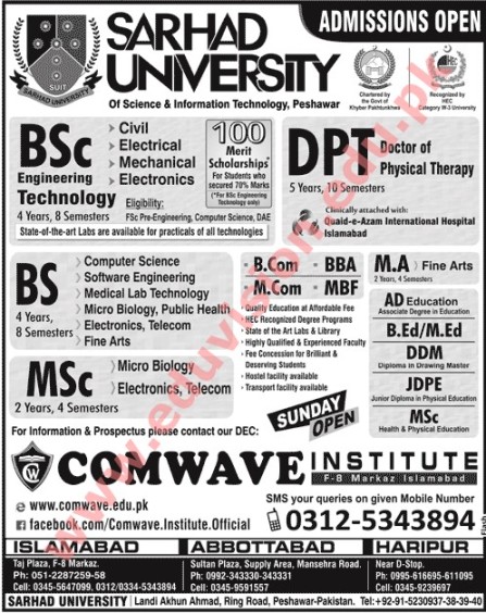 Comwave Institute Of Information Technology (Sarhad university)